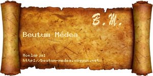 Beutum Médea névjegykártya